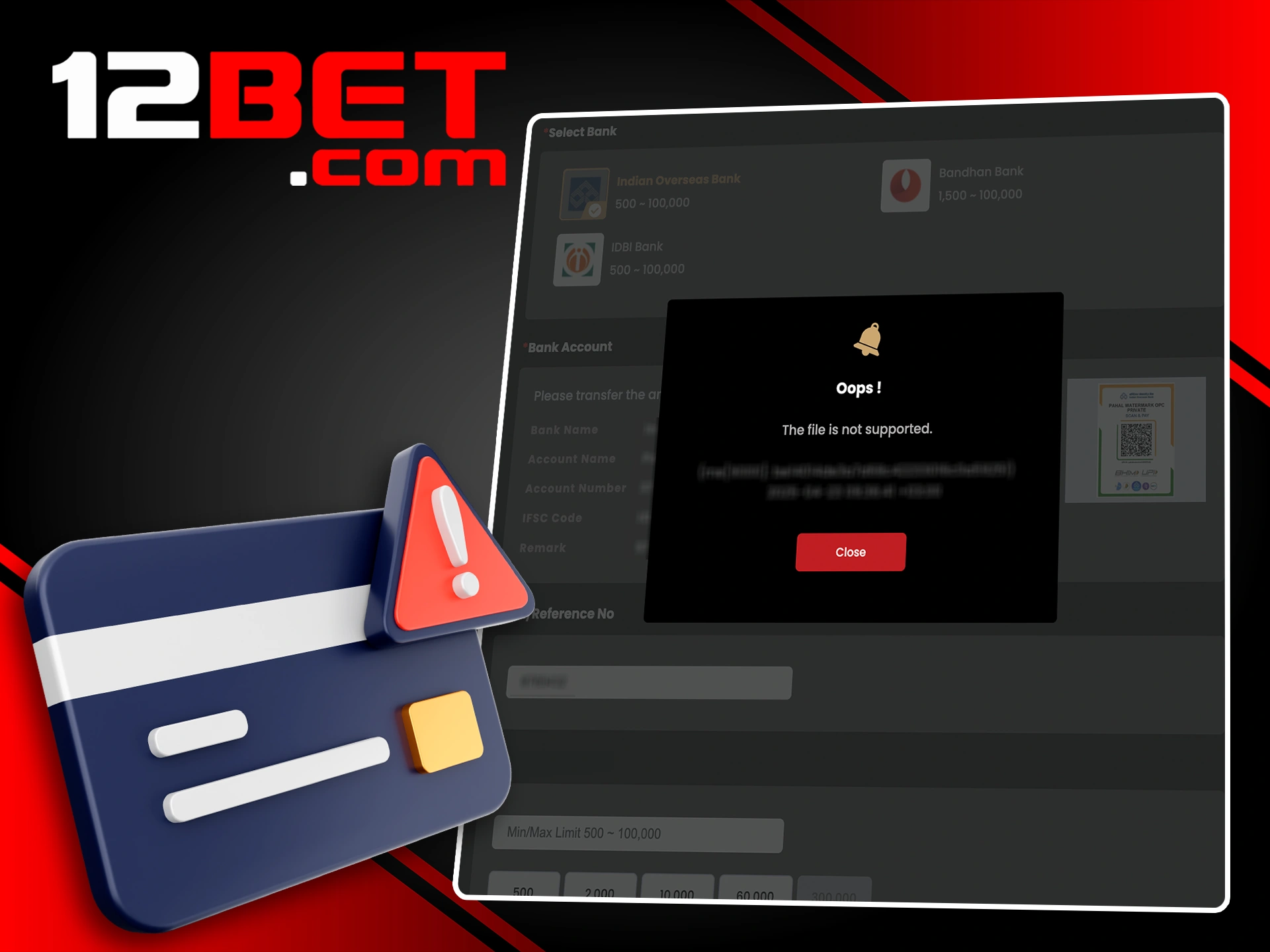 Learn about the problems and their solutions when withdrawing funds at 12Bet.